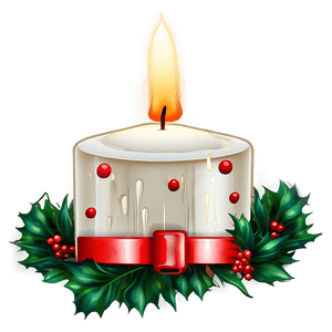 Festive Holiday Candle PNG 68 PNG image with transparent background