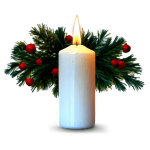 Festive Holiday Candle PNG rof7 PNG image with transparent background