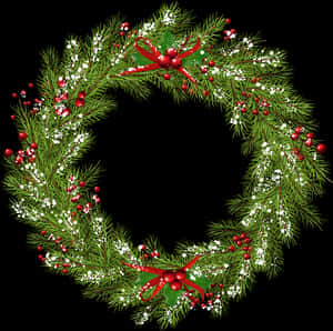 Wreath Christmas Clip Art - Christmas Wreath Png Free, Transparent Png PNG image with transparent background