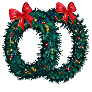 Festive Holiday Wreaths Png Mae17 PNG Image