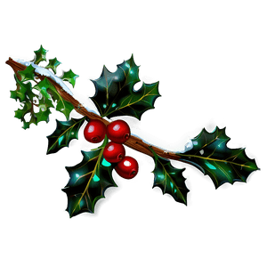 Festive Holly PNG fgi4 PNG