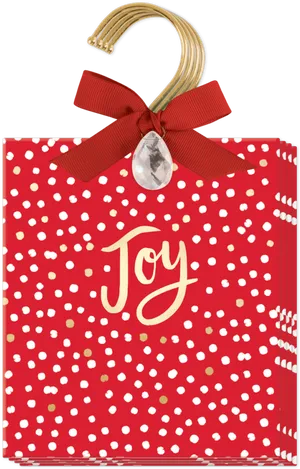 Festive Joy Gift Bag PNG Image