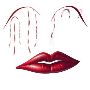 Festive Kissy Lips Png Gvq PNG Image