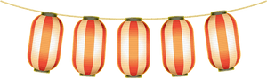 Japanese Paper Lanterns, Lantern String, Lights - Banner, HD Png Download PNG image with transparent background