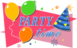 Party Time Clip Arts - Party Time Clipart, HD Png Download PNG image with transparent background