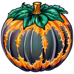 Festive Pumpkin Outline Decoration Png 68 PNG Image