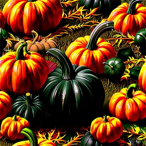 Festive Pumpkin Patch Celebration Png Ecc PNG Image