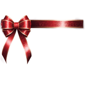 Festive Red Bow PNG nsf PNG image with transparent background