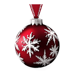 Festive Red Ornament PNG 06212024 PNG