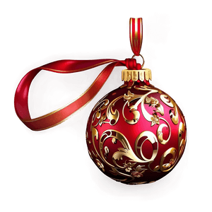 Festive Red Ornament PNG 19 PNG