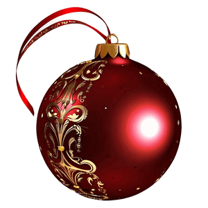 Festive Red Ornament PNG 64 PNG