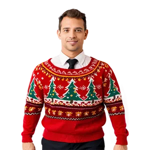 Festive Red Sweater Png 26 PNG Image