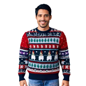 Festive Red Sweater Png Atx36 PNG Image