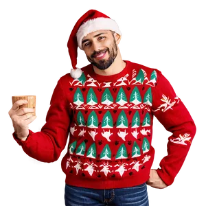 Festive Red Sweater Png Qgt PNG Image