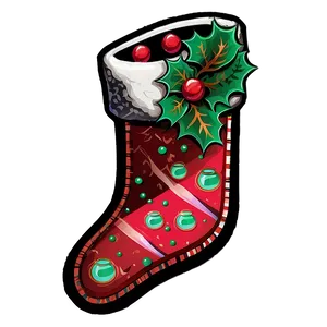 Festive Stocking Png 10 PNG Image