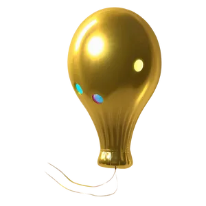 Festive Yellow Balloon Png Iji PNG Image