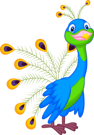 Ffa D Bcd E Orig Dibujos - Cute Clipart Peacock, HD Png Download PNG image with transparent background