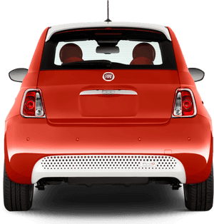 - Fiat 500 Rear View - Fiat 500 Back View, HD Png Download PNG image with transparent background