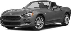 Fiat124 Spider Convertible Side View PNG Image