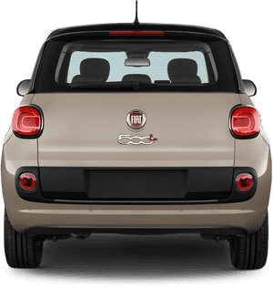 Fiat 500x Back View - Fiat 500 L Back, HD Png Download PNG image with transparent background