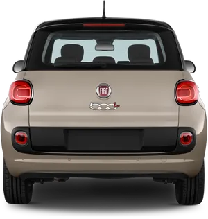 Fiat500 L Rear View PNG Image