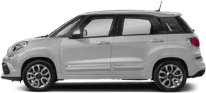 Fiat500 L Side View PNG Image