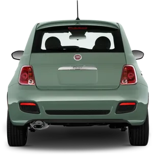 Fiat500 Rear View PNG Image