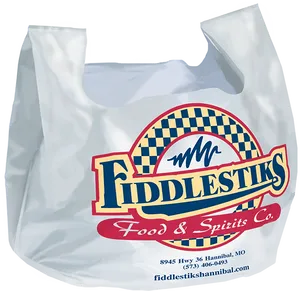 Fiddlesticks Branded Plastic Bag PNG Image