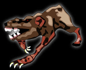 Fierce Cartoon Rat PNG image with transparent background