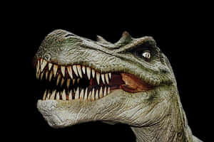 Fierce Dinosaur Head Portrait PNG image with transparent background