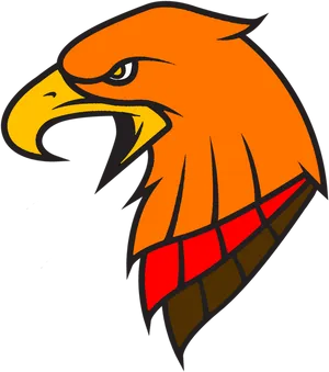 Fierce Eagle Volleyball Logo PNG Image