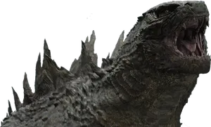 Fierce Godzilla Profile PNG Image