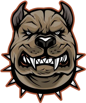 Fierce Pitbull Graphic PNG Image