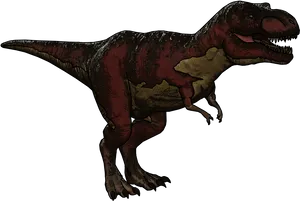 Fierce_ Tyrannosaurus_ Rex_ Illustration PNG Image