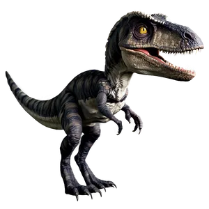 Fierce Velociraptor Artwork Png Rah PNG Image