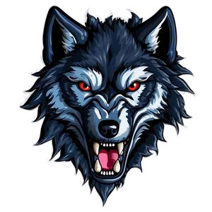 Fierce Wolf Face Emblem Png 74 PNG Image