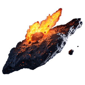 Fiery Asteroid PNG dyr PNG