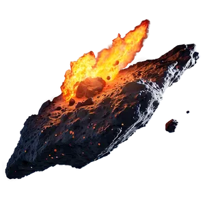 Fiery Asteroid Png Dyr PNG Image