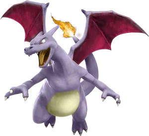 Fiery Breath Charizard PNG Image