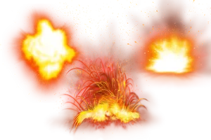 Fiery_ Explosions_ Background PNG Image