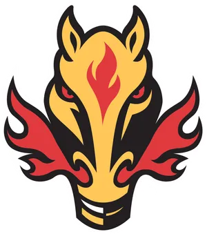 Fiery Horse Logo Design PNG Image