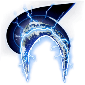 Fiery Lightning Bolt PNG 05042024 PNG