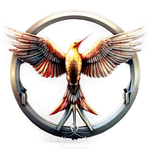 Fiery Mockingjay Emblem Png Rox33 PNG Image