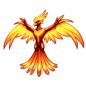 Fiery Phoenix Artwork PNG 05062024 PNG image with transparent background
