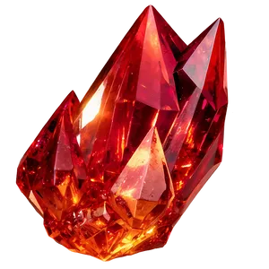 Fiery Red Crystal Png Rom PNG Image