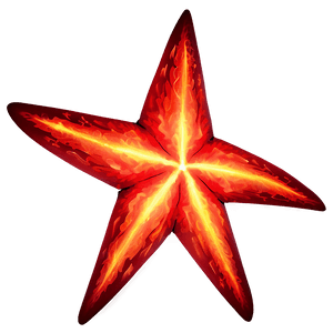 Fiery Red Star PNG 27 PNG