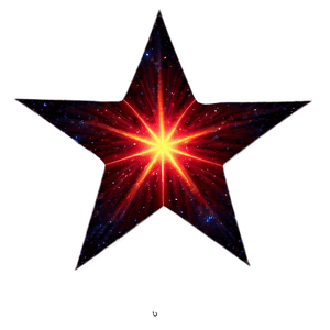 Fiery Red Star PNG 88 PNG