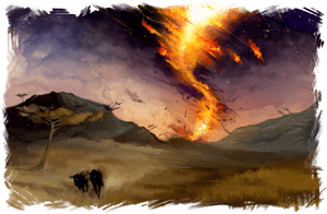 Blue Fire Tornado , Png Download - Fire Tornado Fantasy Art, Transparent PNG with transparent background