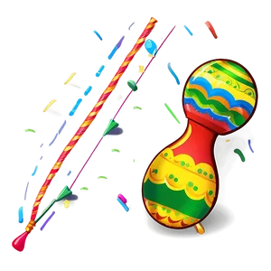 Fiesta Maraca Art Png Hwt23 PNG Image