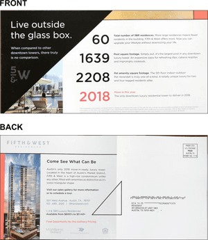Fifthand West Residences Promotional Mailer PNG